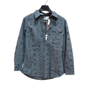 Legendary Whitetails Gray Deer/Antler Print Mens Pullover